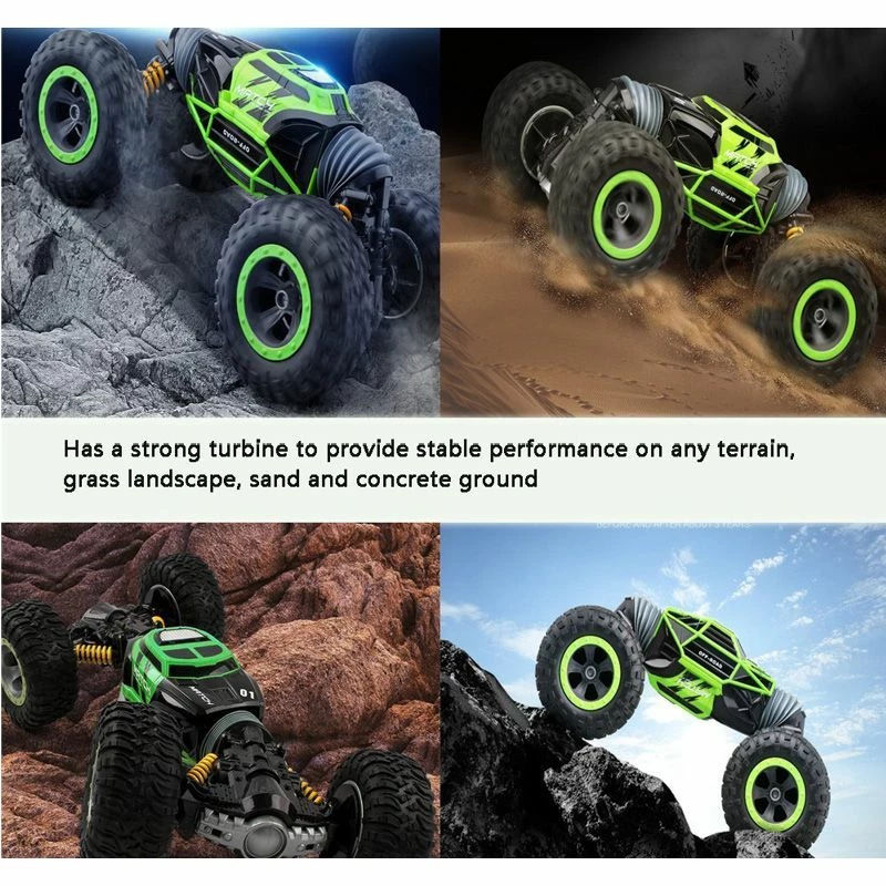 Leopard King Twister Radiostyrt Bil - Grønn 5 Leopard King Twister Radiostyrt Bil - Grønn - Bilde 3