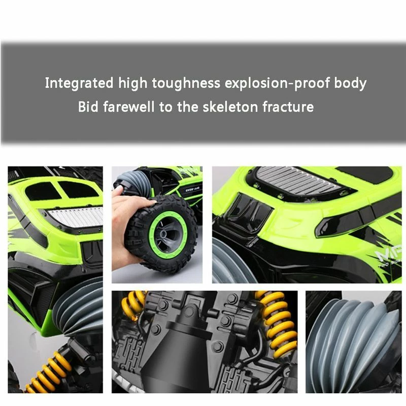 Leopard King Twister Radiostyrt Bil - Grønn 7 Leopard King Twister Radiostyrt Bil - Grønn - Bilde 5