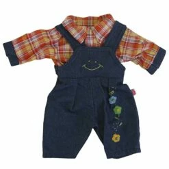 Heless Snekkerbukse Og Skjorte 35-45 Cm - Blå