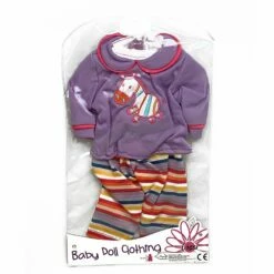 Lissi Dukkeklær - Lilla Med Hestemotiv