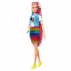 Barbie Dukke Med Skjørt, Regnbue Hår Og Tilbehør -EXTRA-LEKER Butikk 112082 g 3 172332 h2942f0c7