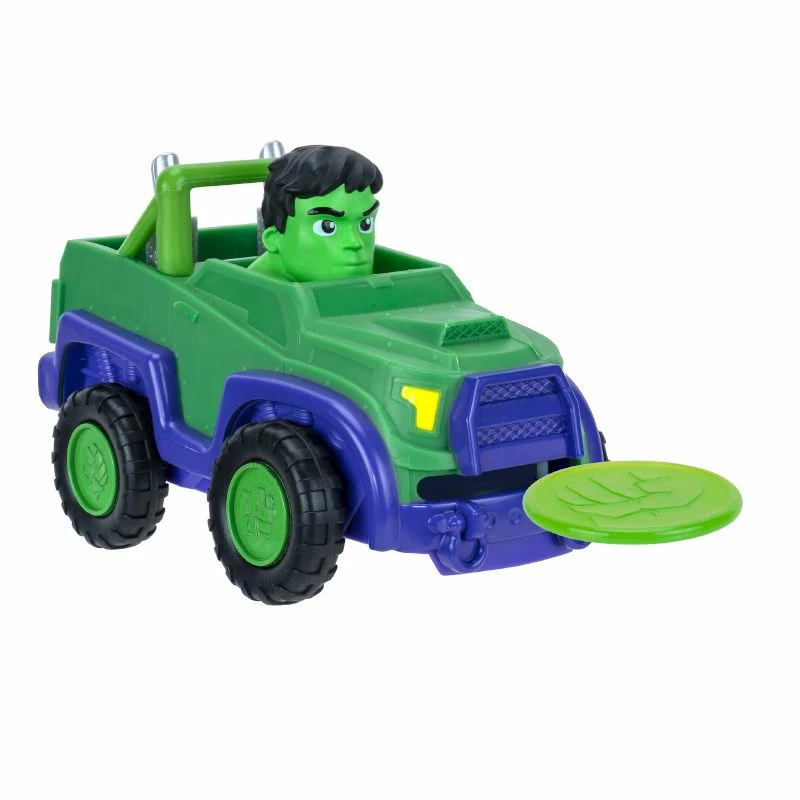 Marvel Spidey Og Hans Fantastiske Venner Disk Dashers Lekebil - Hulk 3 Marvel Spidey Og Hans Fantastiske Venner Disk Dashers Lekebil - Hulk