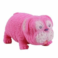 Fidget Squishy Pug - Mørk Rosa