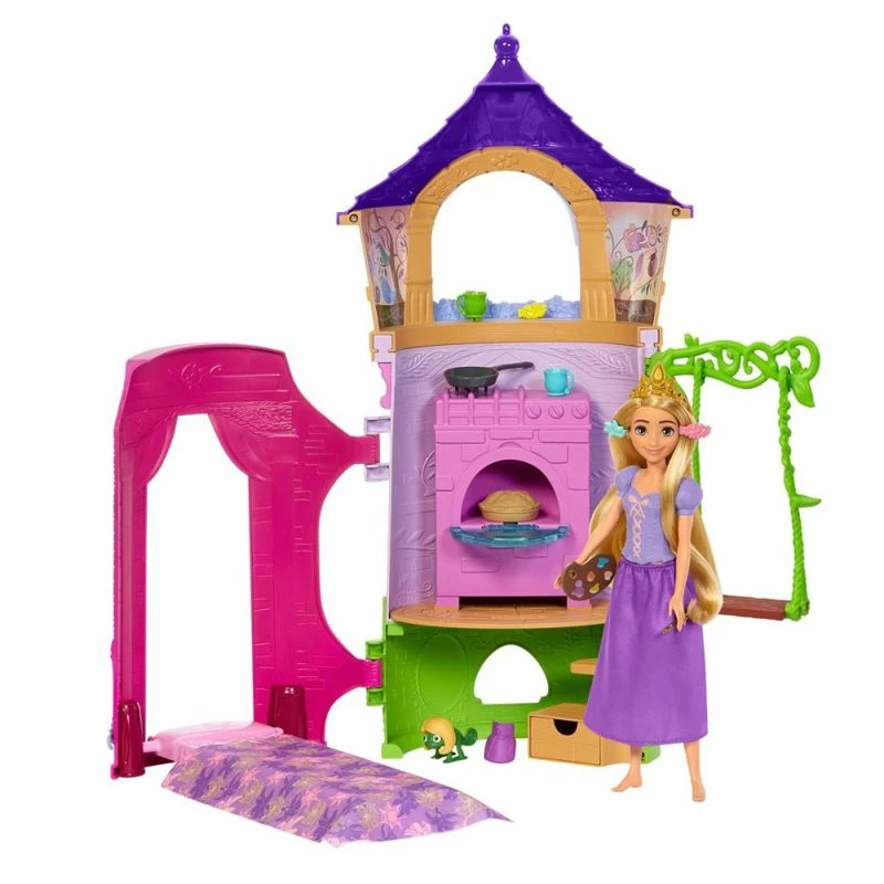 Disney Prinsesse Lekesett Med Dukke - Rapunzel's Tårn 3 Disney Prinsesse Lekesett Med Dukke - Rapunzel's Tårn