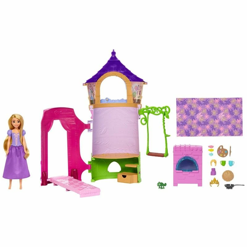 Disney Prinsesse Lekesett Med Dukke - Rapunzel's Tårn 4 Disney Prinsesse Lekesett Med Dukke - Rapunzel's Tårn - Bilde 2