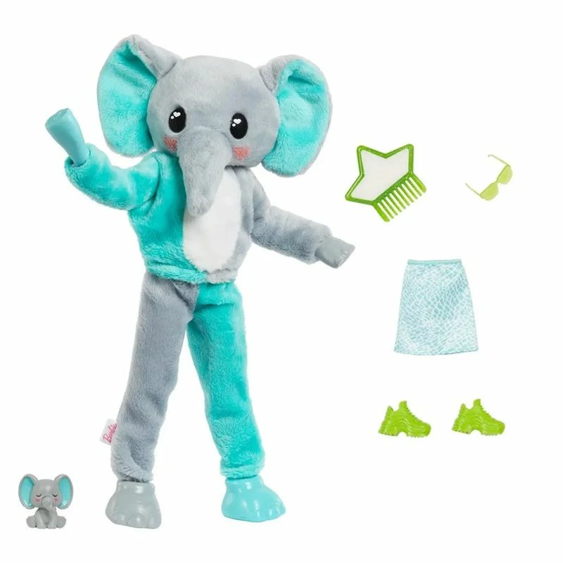 Barbie Cutie Reveal Jungle Dukke - Elefant 7 Barbie Cutie Reveal Jungle Dukke - Elefant - Bilde 5
