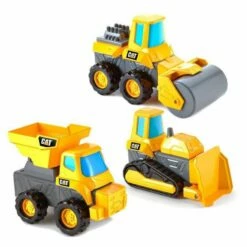 CAT Mix And Match Lekebil 3-pakning - Dumper, Bulldoser, Og Road Roller