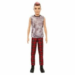 Barbie Fashionistas Ken #176 - Rød Rutete Bukser