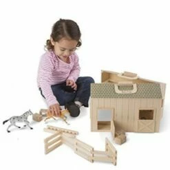 Melissa & Doug - Fold & Go Stall Med 4 Hester -EXTRA-LEKER Butikk 59678 12 178706 h25681bd2
