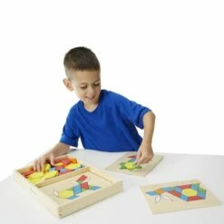 Melissa & Doug - Trebrett Med Mønster Og 120 Brikker I Tre -EXTRA-LEKER Butikk 63183 12 181116 h99a1030b