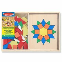 Melissa & Doug - Trebrett Med Mønster Og 120 Brikker I Tre -EXTRA-LEKER Butikk 63183 13 181116 h99a1030b