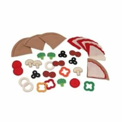 Melissa & Doug - Pizza Sett I Filt 42 Deler -EXTRA-LEKER Butikk 67625 13 185365 hf7a89e6d