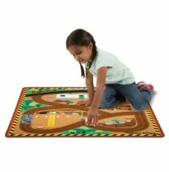 Melissa & Doug - Bilteppe Byggeplass 99x91 Cm Med 3 Biler I Tre -EXTRA-LEKER Butikk 67660 2 185399 hf7a89e6d