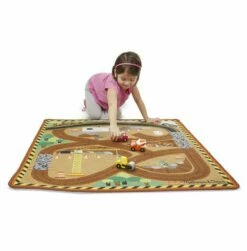Melissa & Doug - Bilteppe Byggeplass 99x91 Cm Med 3 Biler I Tre -EXTRA-LEKER Butikk 67660 4 185399 hf7a89e6d