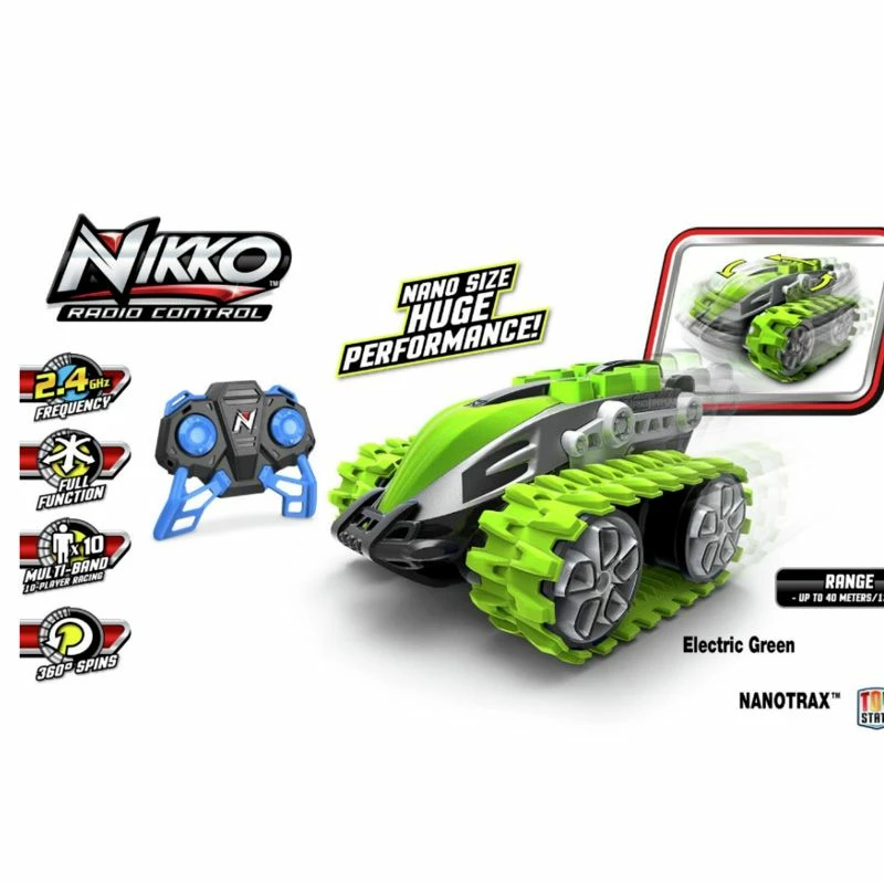 NIKKO Nano Trax Radiostyrt Bil - Grønn 7 NIKKO Nano Trax Radiostyrt Bil - Grønn - Bilde 5