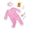 Our Generation Klær 46cm - Rosa Onesie Pysjamas