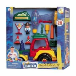 Kids Can Build Traktor M/ Drill Og Tilbehør