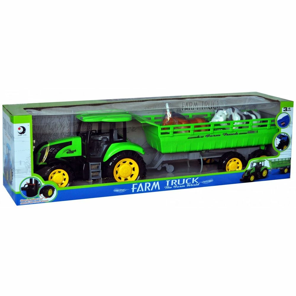 Traktor Med Henger Og Dyr- 70cm 3 Traktor Med Henger Og Dyr- 70cm