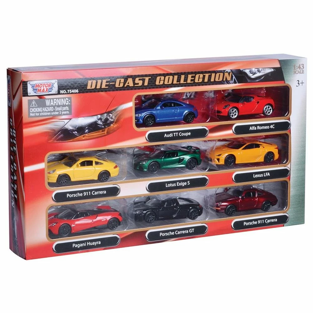 Motormax Die Cast Collection 1:43 - 8 Pakning 3 Motormax Die Cast Collection 1:43 - 8 Pakning