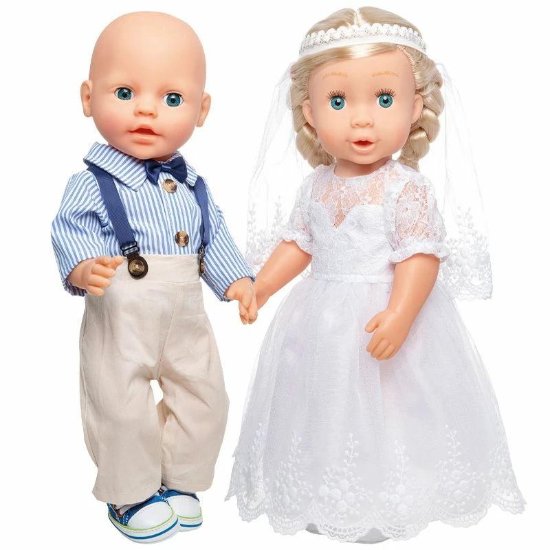 Heless Brudekjole Med Slør 28-35 Cm - Sissi 5 Heless Brudekjole Med Slør 28-35 Cm - Sissi - Bilde 3