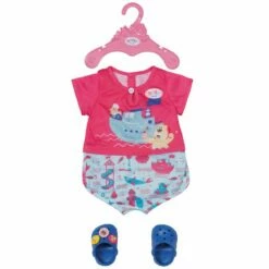 BABY Born Dukkeklær 43cm - Badepysjamas M/ Sko