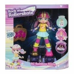 Rock N' Rollerskate Radiostyrt Dukke - Rainbow Riley -EXTRA-LEKER Butikk nti 880699 g 4 242842 hb768e1ed