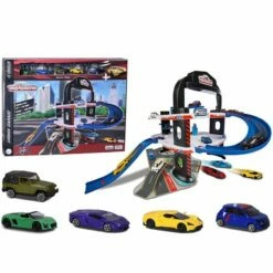 Majorette Garasje Med 5 Biler