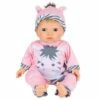 Tiny Treasures Dukke 45 Cm - Blond Med Sebraantrekk -EXTRA-LEKER Butikk nti 880774 242872 h7476663d