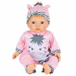 Tiny Treasures Dukke 45 Cm - Blond Med Sebraantrekk