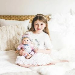 Tiny Treasures Dukke 45 Cm - Blond Med Sebraantrekk -EXTRA-LEKER Butikk nti 880774 g 5 242872 h7476663d