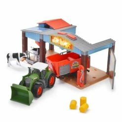 Dickie Toys - Traktor Med Låve Lekesett -EXTRA-LEKER Butikk nti 881470 11 252208 h62090134