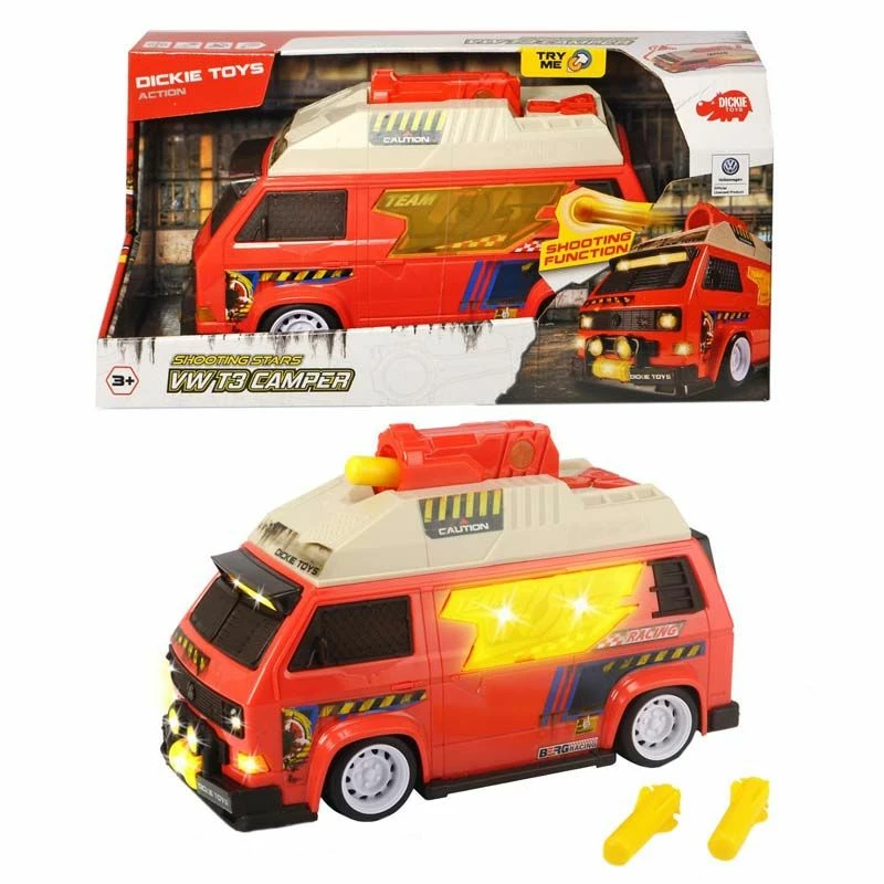 Dickie Toys - Volkswagen T3 Camper Med Lys Og Lyd 4 Dickie Toys - Volkswagen T3 Camper Med Lys Og Lyd - Bilde 2